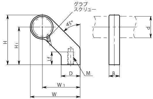 USAF·USBF 튜블러손잡이용브라켓