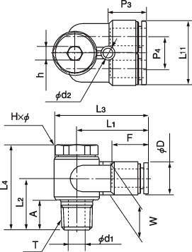 푸시원A 유니버셜브랜치엘보