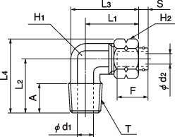퀵씰 90°엘보(고압타입)