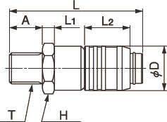 미니Q.D.C101 숫나사타입