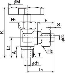 미니츄어밸브 퀵씰타입(앵글타입)