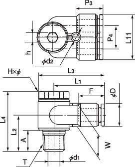 푸시원E 유니버셜브랜치엘보