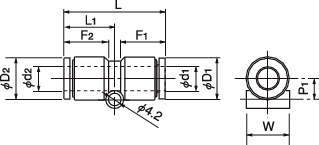 푸시원E 유니온컨넥터