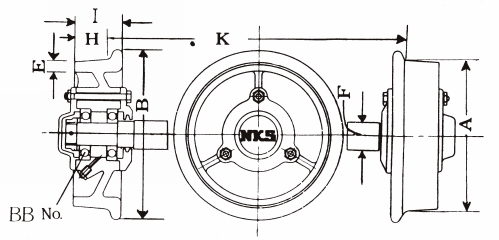 베어링보스들이식칠드차륜