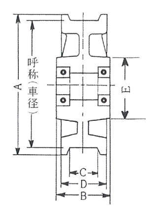 베어링들이양플랜지차륜