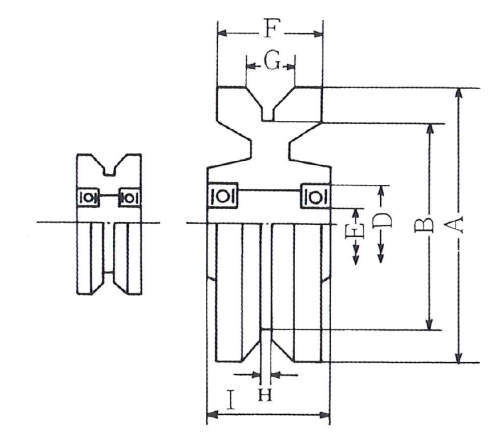 볼베어링들이V차륜