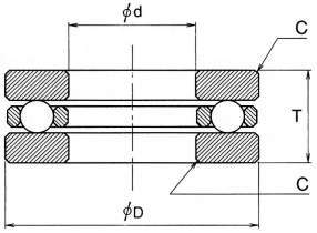 미니츄어베어링 T·T-DSG시리즈(스러스트볼베어링)