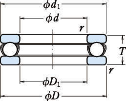 단식스러스트볼베어링