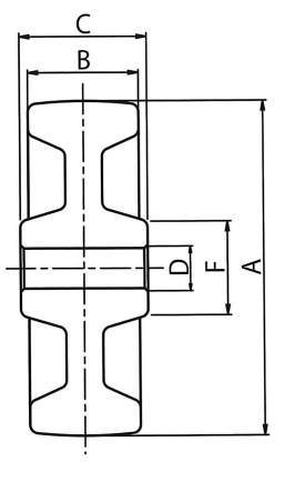 강판제캐스터용차륜