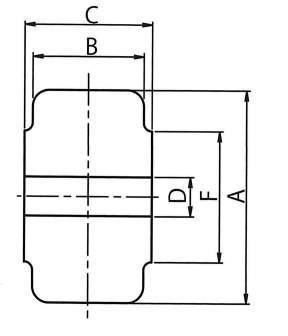 소형중(H)하중용캐스터전용차륜