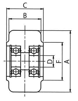 소형중(H)하중용캐스터전용차륜