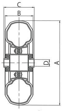 산업차량용공기들이차륜 H(공기주입차륜)