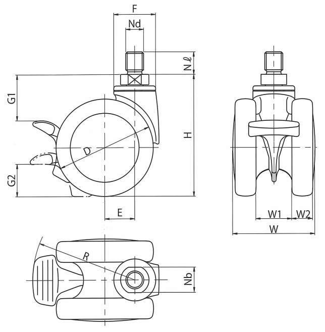 디자인캐스터 TWIN WHEEL시리즈