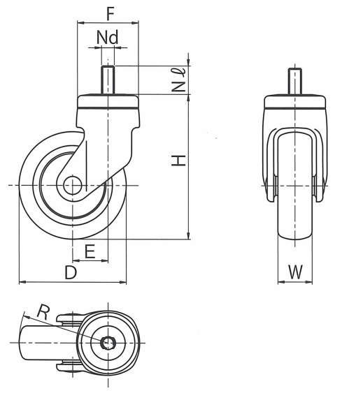 디자인캐스터 SINGLE WHEEL시리즈