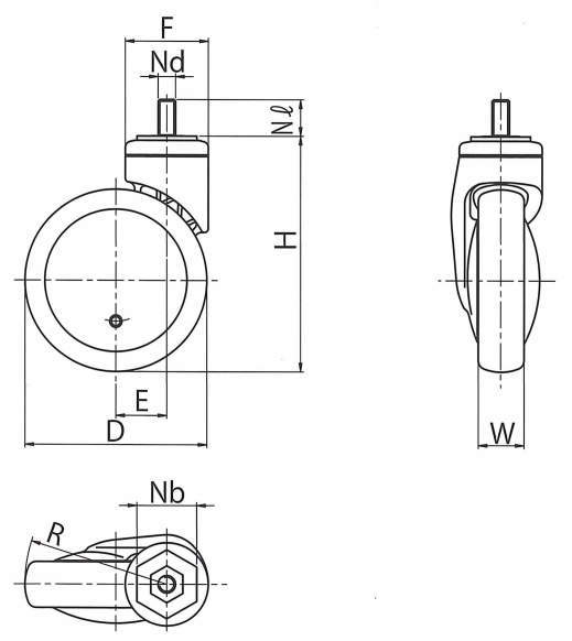 디자인캐스터 SINGLE WHEEL시리즈