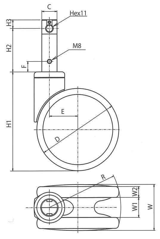 디자인캐스터 고기능캐스터시리즈