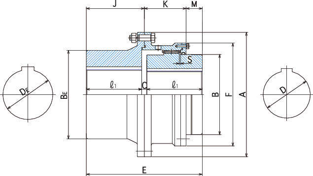 GC커플링 GC-CEMH형(사이드커버·연장축형)