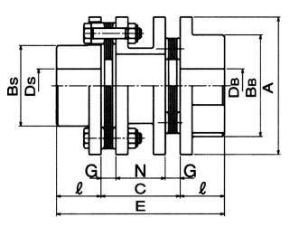 DC커플링(표준스페이서／대축경·표준축경용)