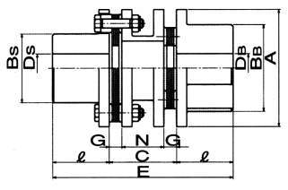 DC커플링(표준스페이서／대축경·표준축경용)