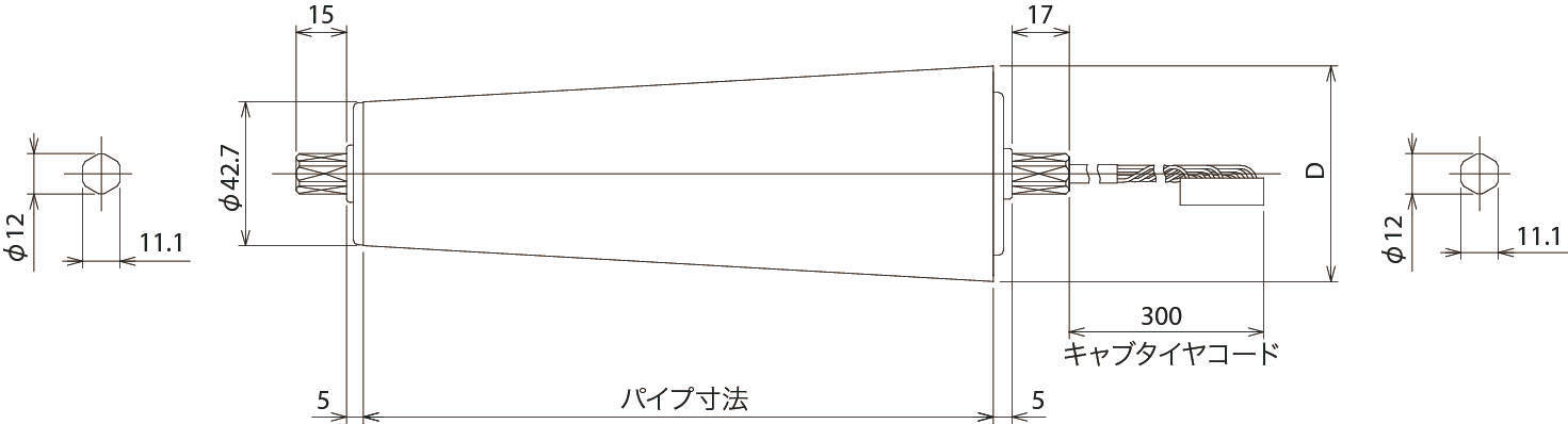 MDR 테이퍼브러시리스표준모터 PMT42FE