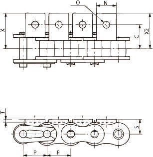 어태치먼트붙이 RS형체인