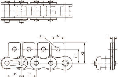 어태치먼트붙이 RS형체인