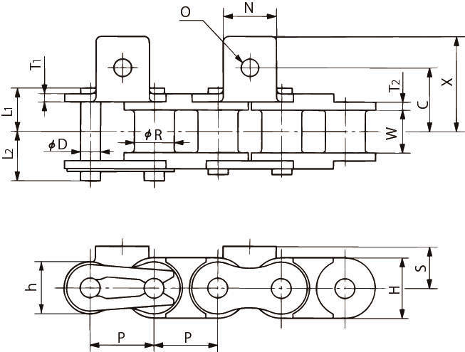 어태치먼트붙이 프라콤비체인