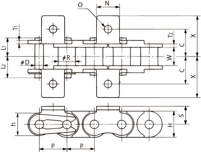 어태치먼트붙이 프라콤비체인