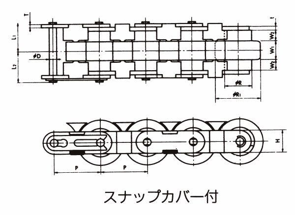 배속체인 스냅커버붙이