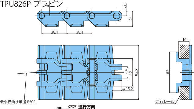 플라탑체인 TPU형
