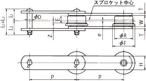 범용대형콘베어체인(DT사양)