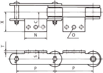 범용대형콘베어체인(DT사양)