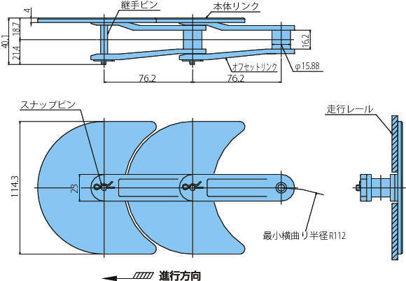 플라크레센트체인 TORP·TOSP형