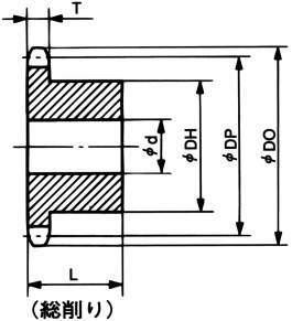 사이드롤러RS형부착 체인용스프라켓