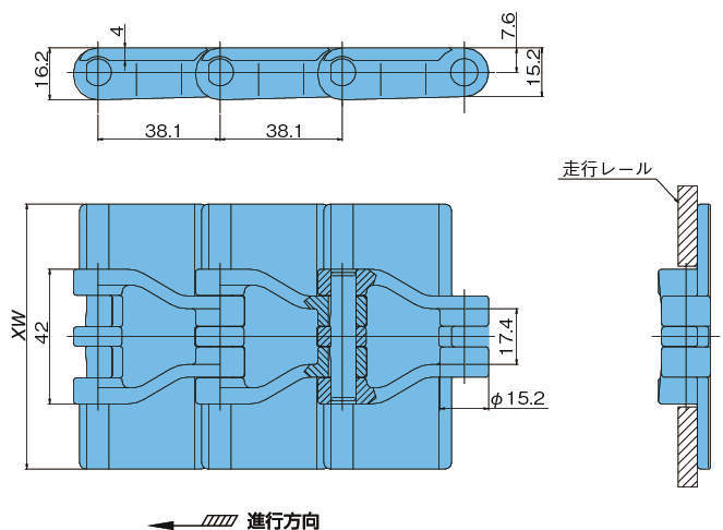 플라탑체인 TPS형