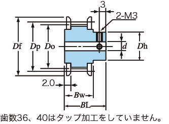 태형치형풀리 MXL형(알미늄타입)