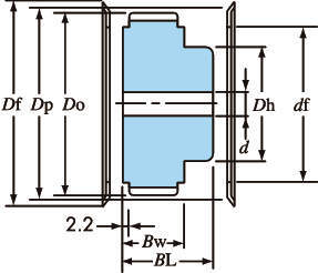 T치형풀리 T5형(알미늄타입)