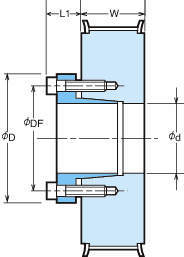 태형치형록풀리 S타입 H형