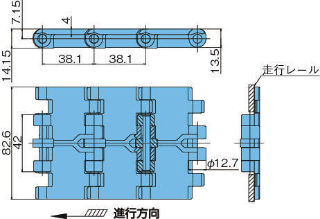 플라탑체인 TTPH형