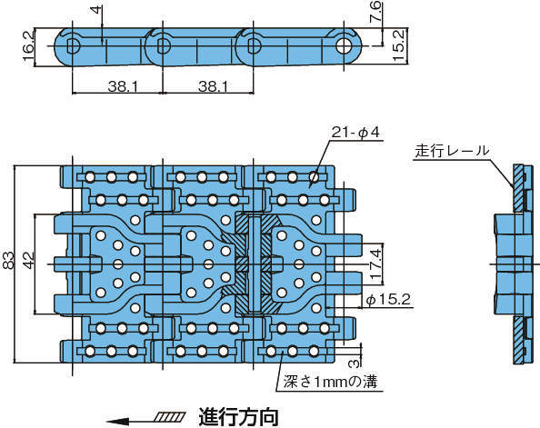 플라탑체인 TPH형