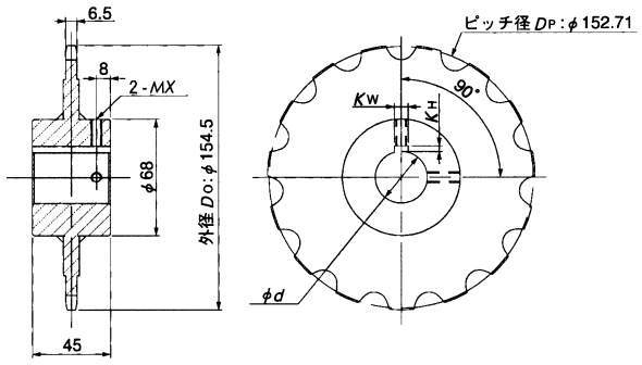 TPUSR형체인용스프라켓