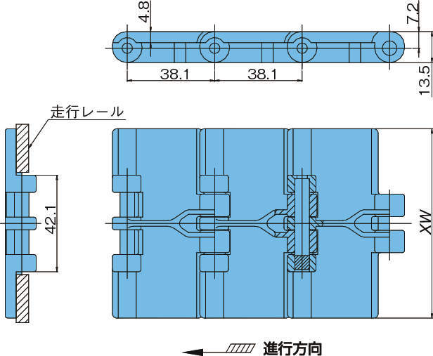 플라탑체인 TTPT형