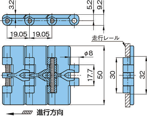 플라탑체인 TTPM형