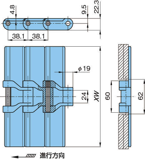 플라탑체인 TPSS형