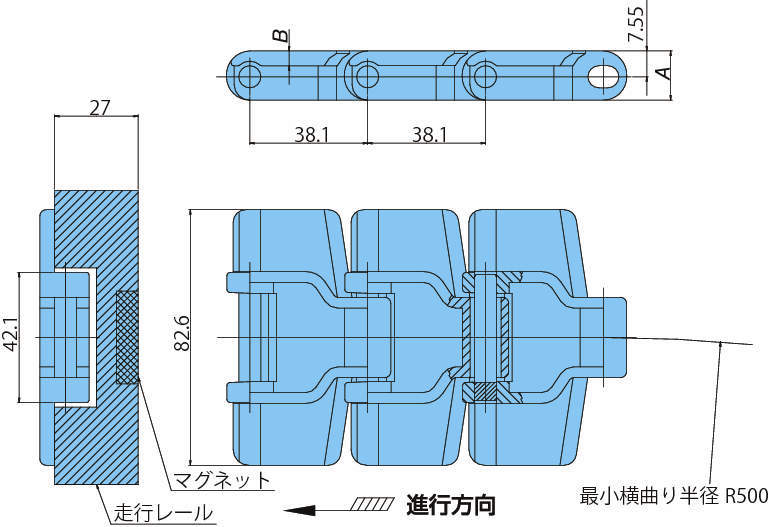 플라탑체인 TTUP-M·TTUPT-M형