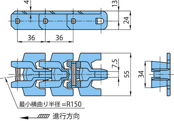 플라탑체인 TP-UB36형