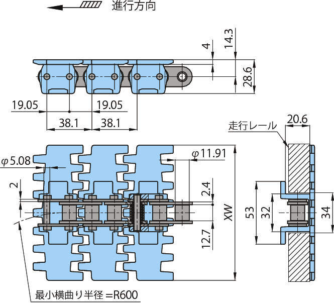 스냅탑체인 TP-PT형
