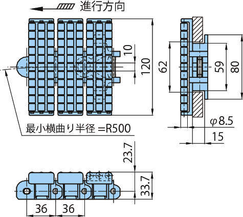 커브아큐뮬레이션체인 TP-36UTW-LAP형