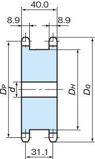 RS50 스프라켓 SD타입(단열2본궤)