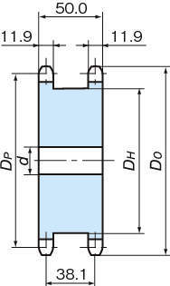 RS60 스프라켓 SD타입(단열2본궤)